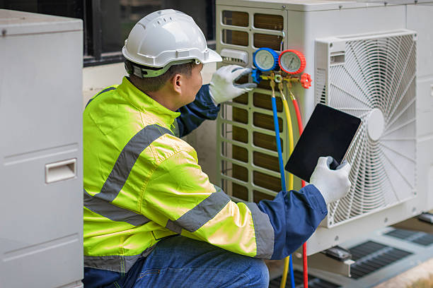 Professional Hvac technician working in Milford, UT